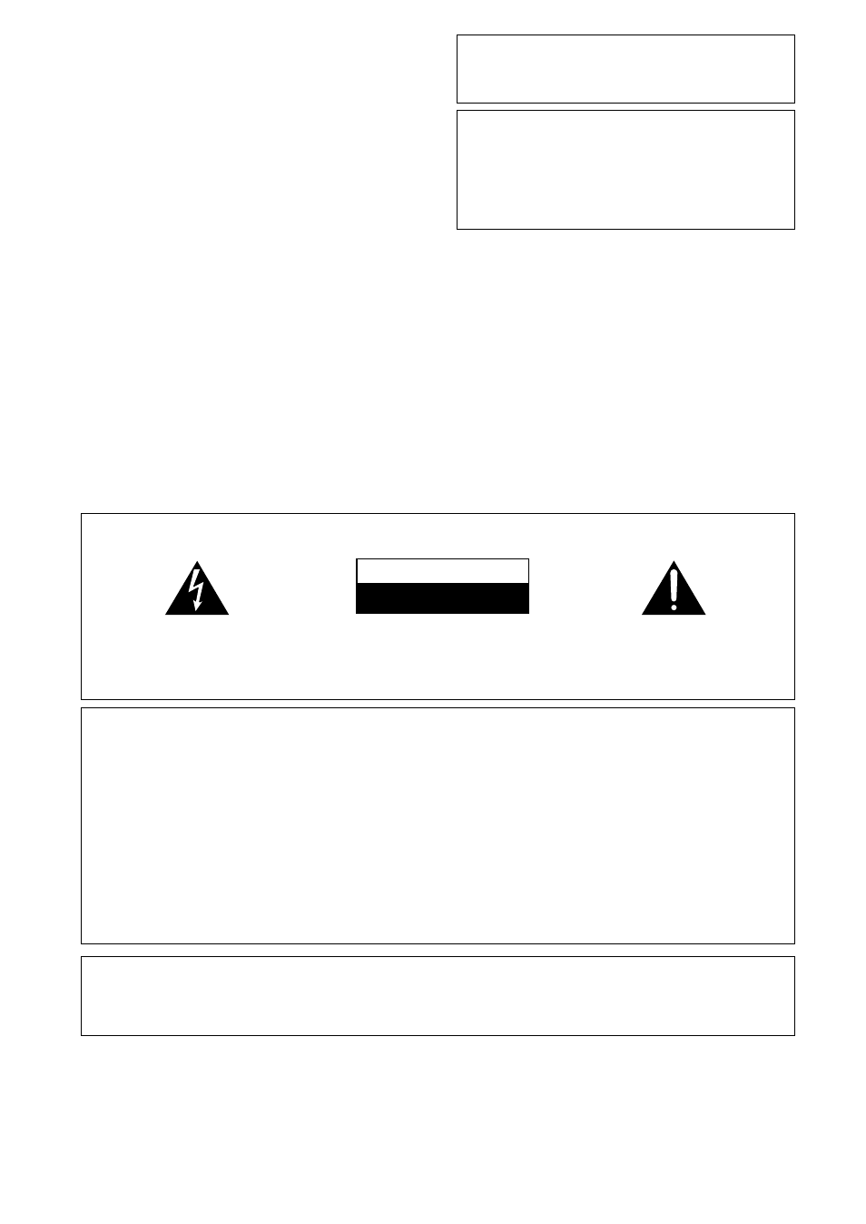 Important, Caution, Warning | Information to user | Pioneer VSX-D908TX User Manual | Page 2 / 88