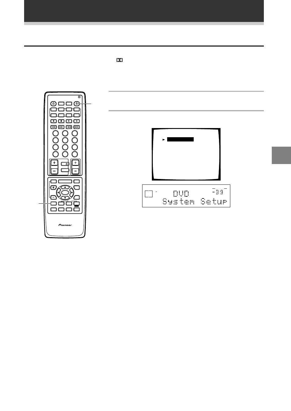 Setting up for surround sound, Set up, Surround sound set up | Turn on the receiver and your tv, Press system setup button, System setup, Make sure your tv is set to the receiver, The system setup menu appears on your tv screen, Vsx-d938tx | Pioneer VSX-D908TX User Manual | Page 27 / 88