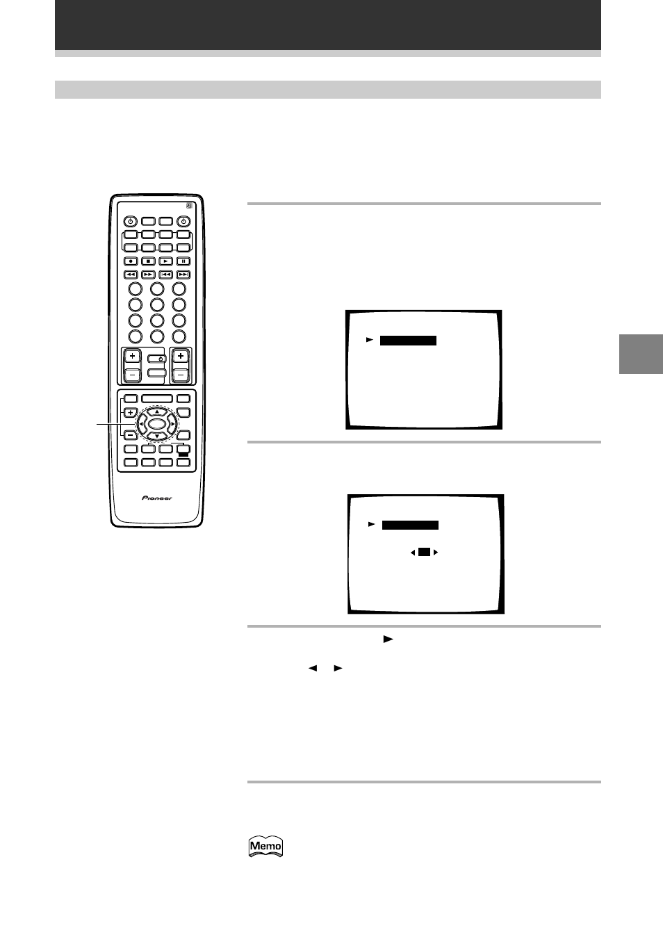 Set up bass peak level manager, Surround sound set up, Press enter | Select setting start and press enter, Press enter to return to the previous screen, Vsx-d938tx | Pioneer VSX-D908TX User Manual | Page 35 / 88