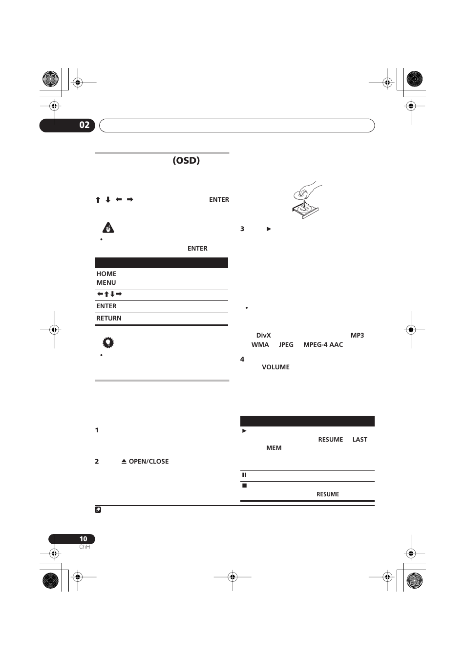 Osd) | Pioneer XV-DV252 User Manual | Page 52 / 85