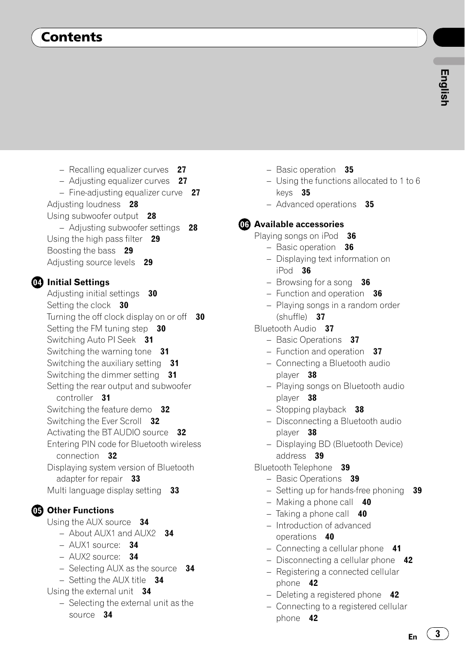 Pioneer DEH-P6000UB User Manual | Page 3 / 120