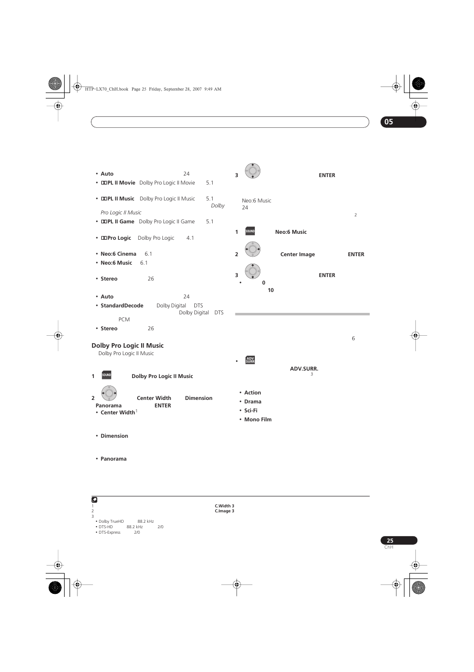 Dolby pro logic ii music | Pioneer AS-LX70 User Manual | Page 71 / 94