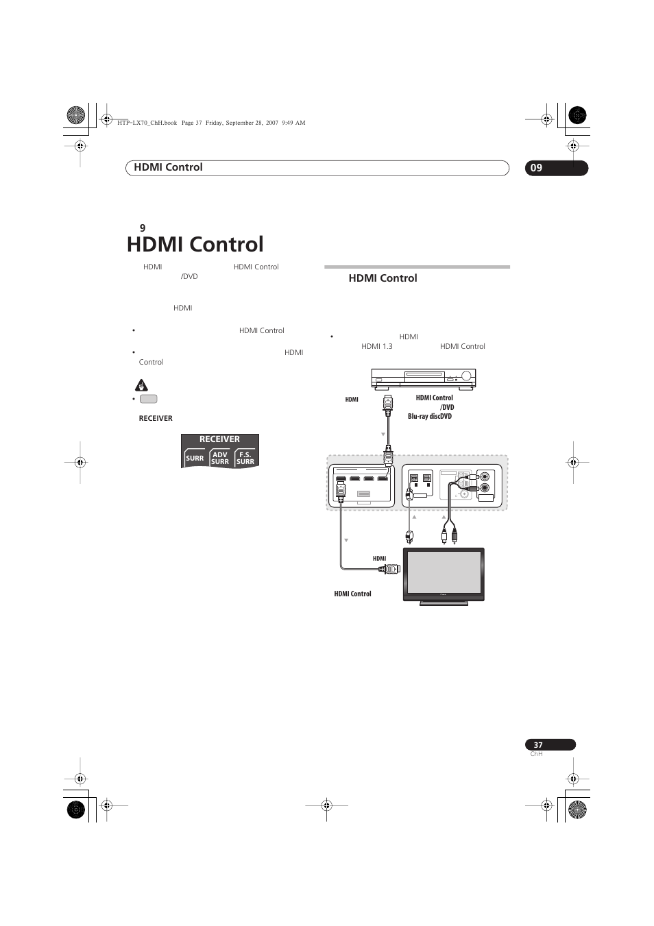 Hdmi control, Hdmi control 09 | Pioneer AS-LX70 User Manual | Page 83 / 94