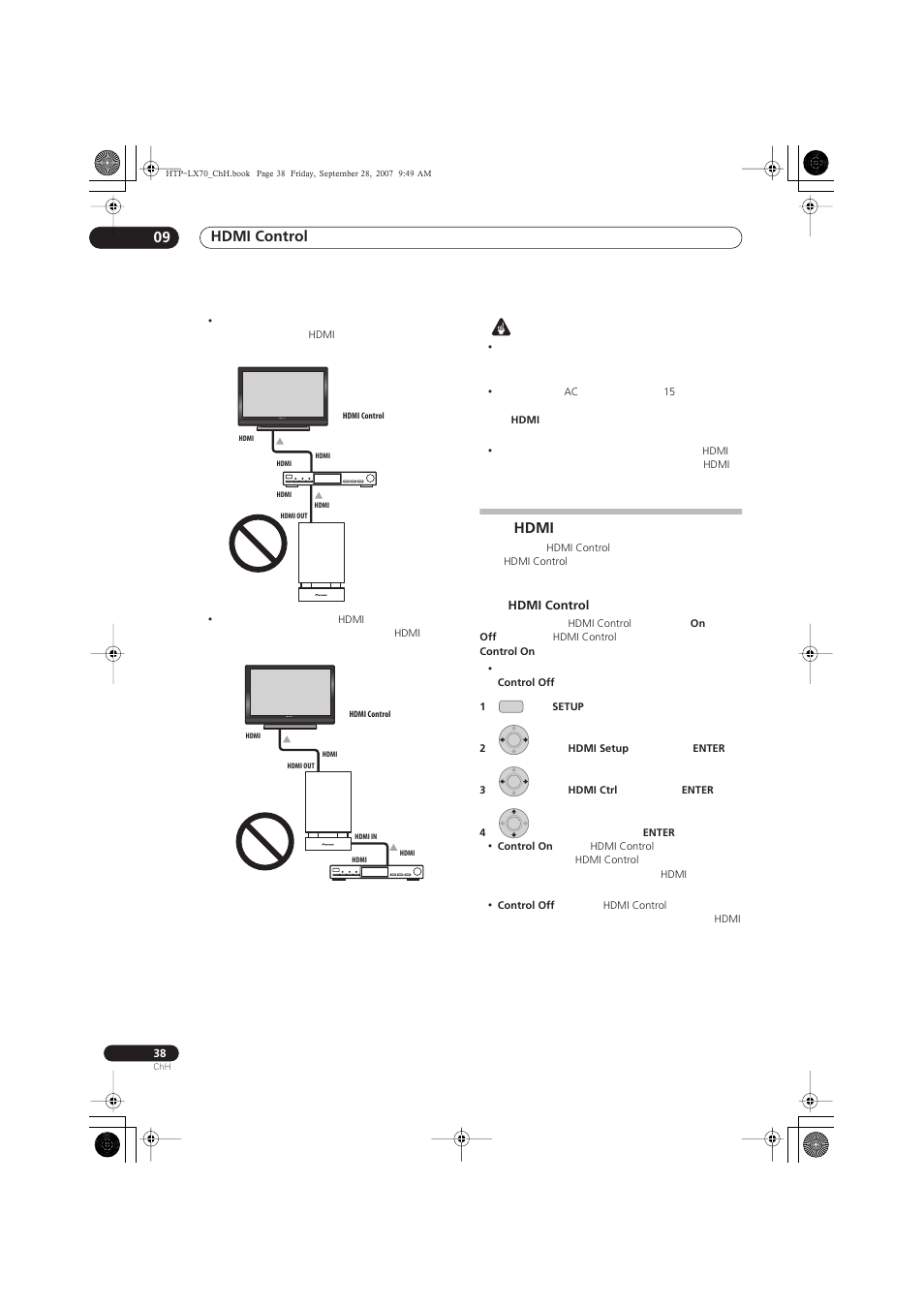 Hdmi, Hdmi control, Hdmi control 09 | Pioneer AS-LX70 User Manual | Page 84 / 94