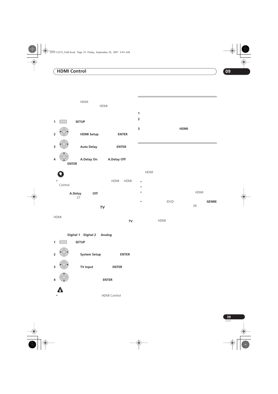 Hdmi control 09 | Pioneer AS-LX70 User Manual | Page 85 / 94