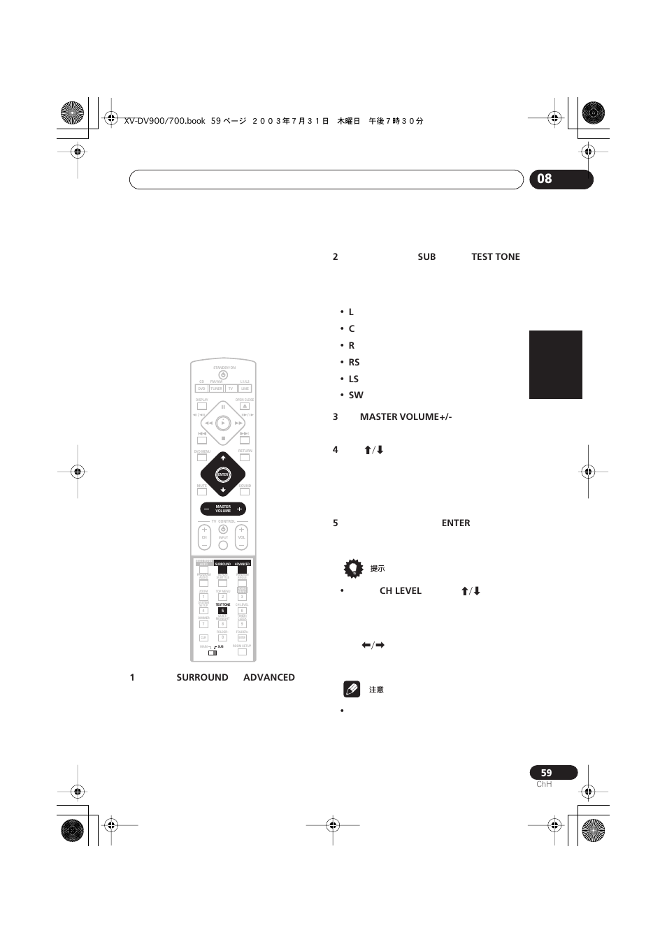 Italiano français, Nederlands, Español deutsch | Pioneer S-DV900ST User Manual | Page 153 / 192