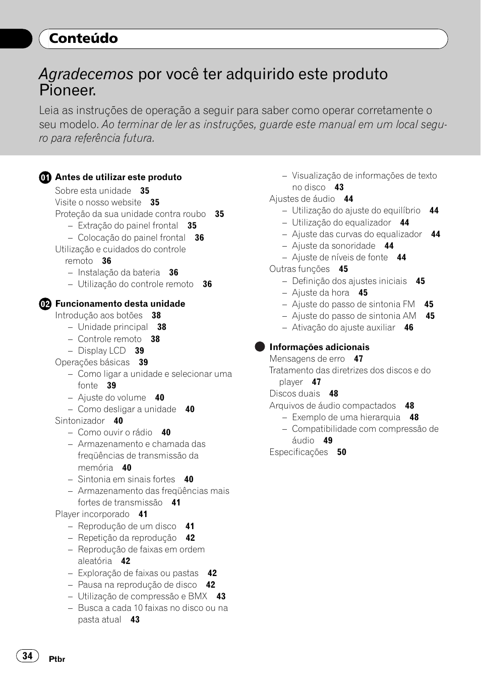 Pioneer DEH-2050MPG User Manual | Page 34 / 76