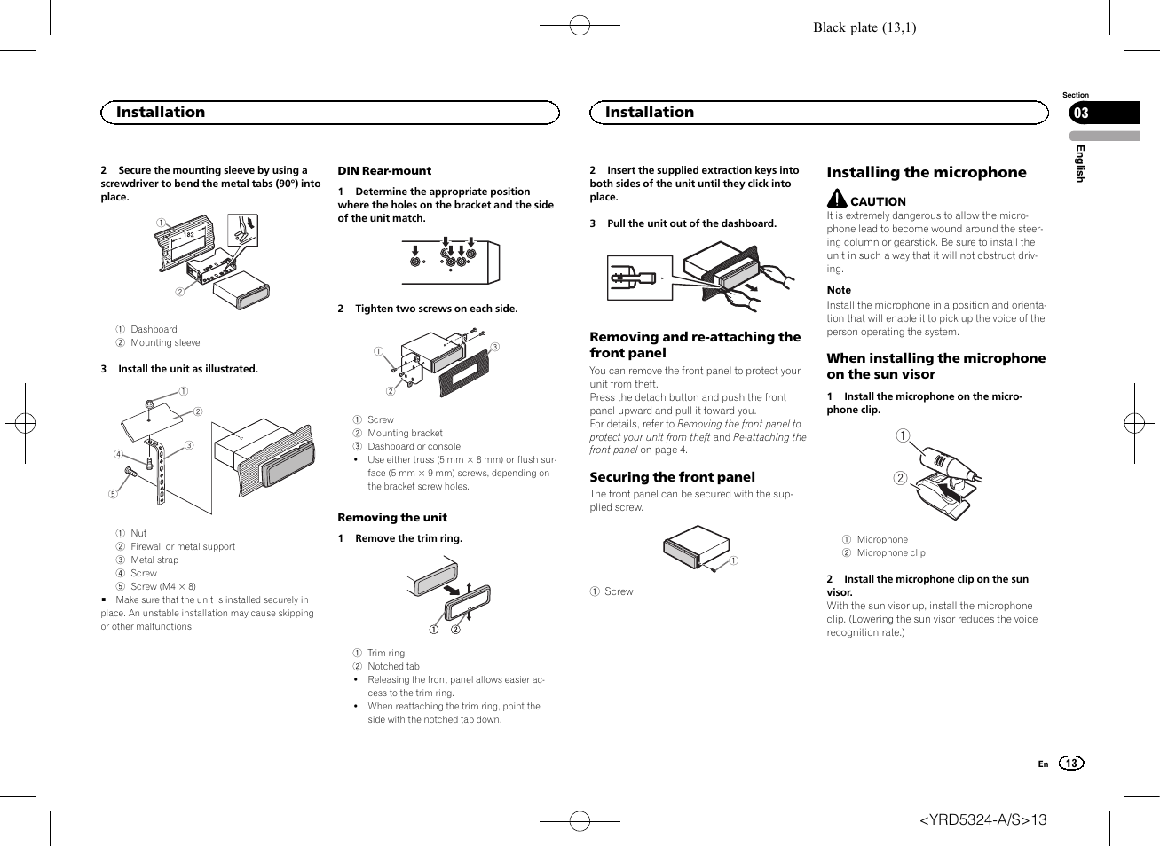 Pioneer DEH-73BT User Manual | Page 13 / 64