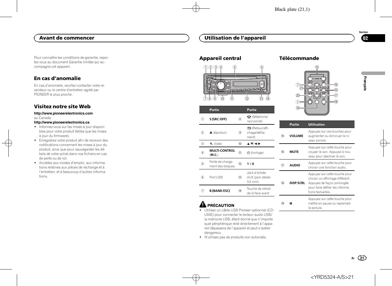 Pioneer DEH-73BT User Manual | Page 21 / 64