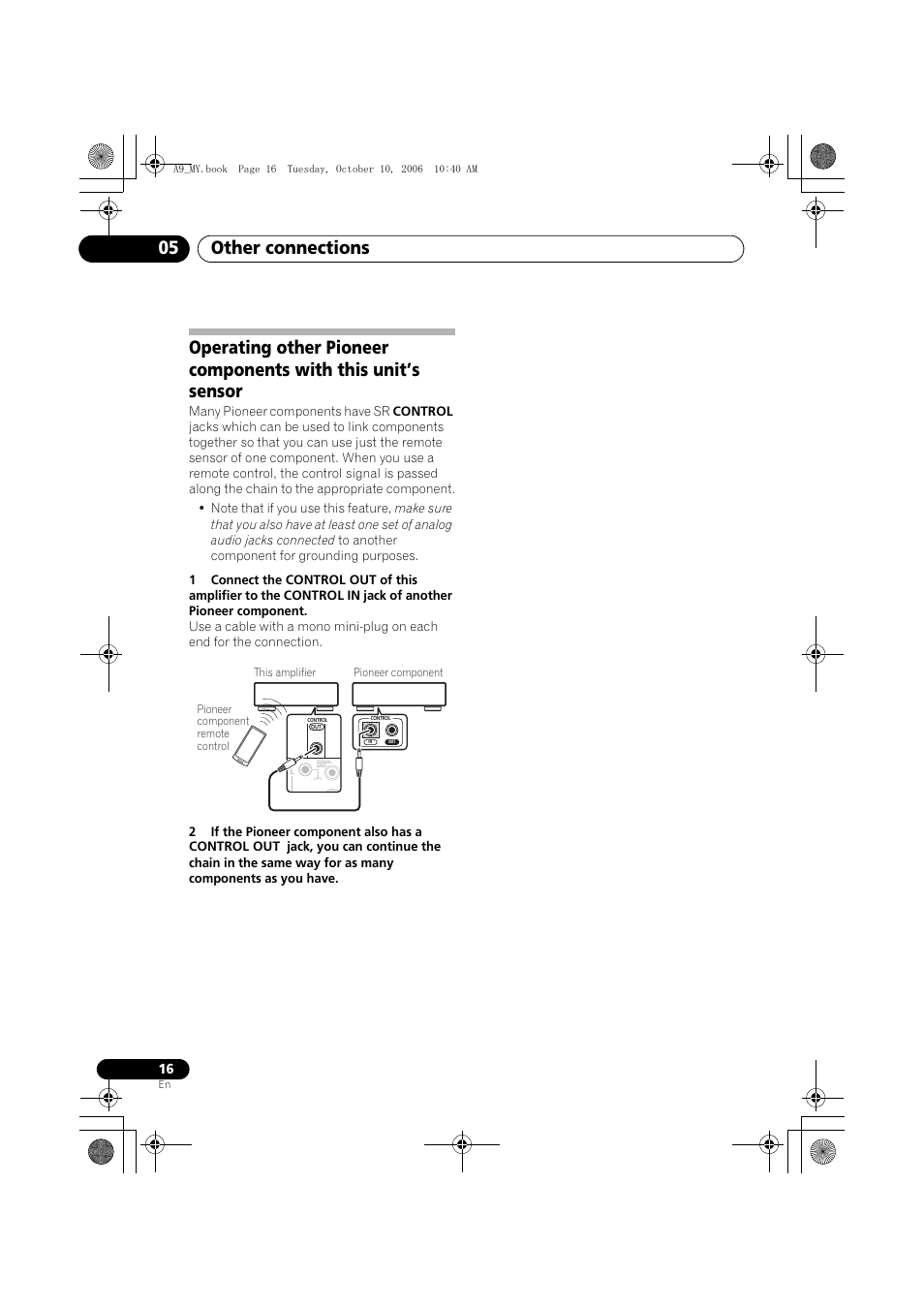 Other connections 05 | Pioneer A-A9-J User Manual | Page 16 / 109