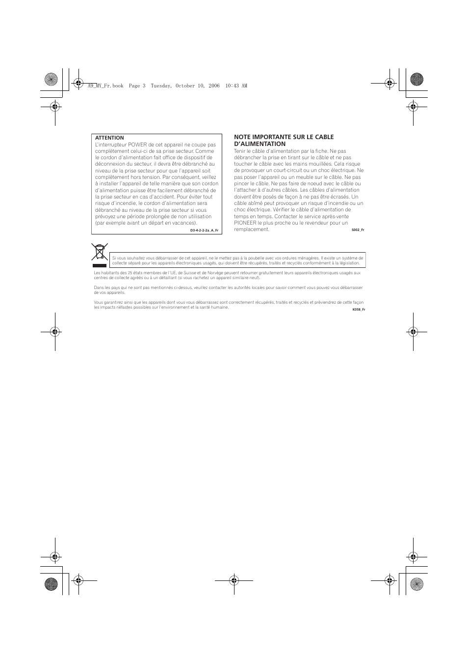 Pioneer A-A9-J User Manual | Page 21 / 109