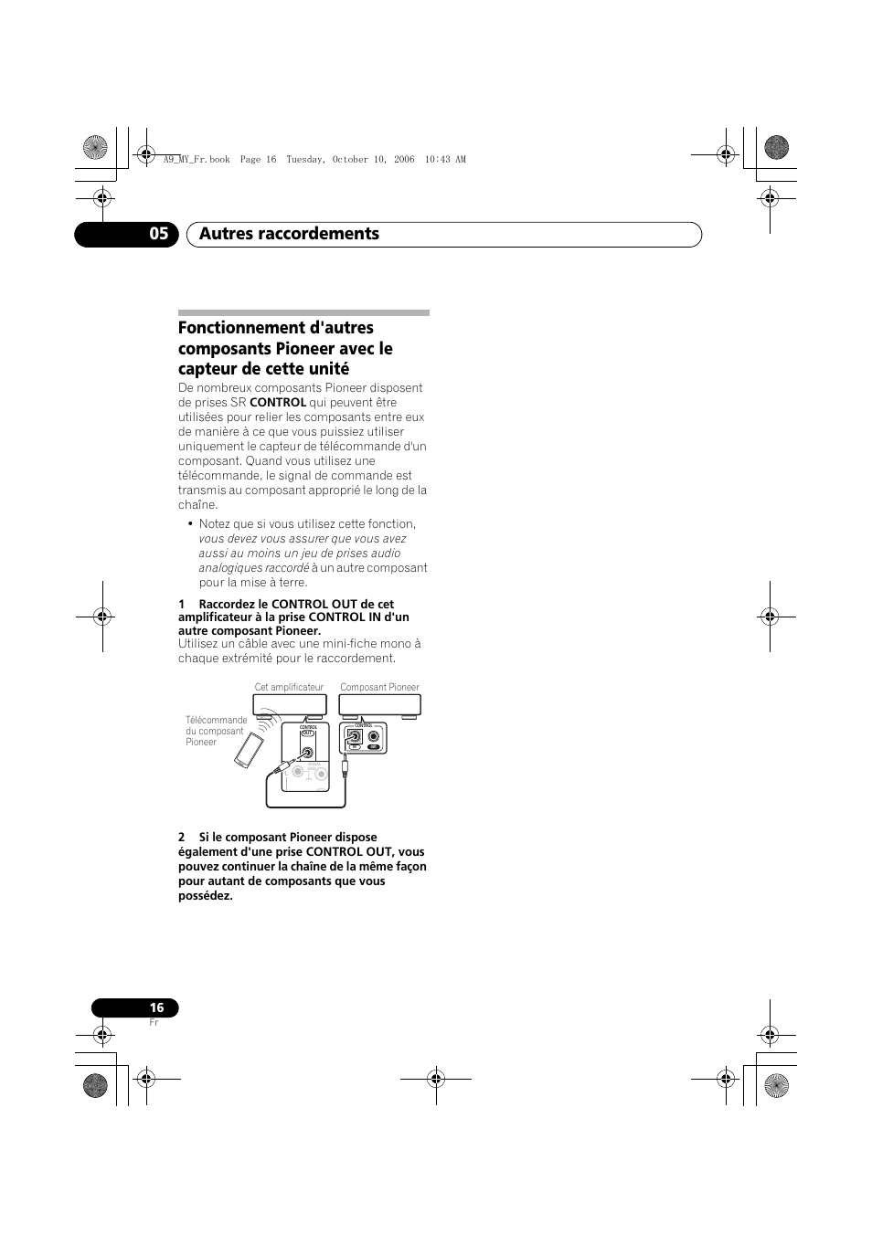 Autres raccordements 05 | Pioneer A-A9-J User Manual | Page 34 / 109