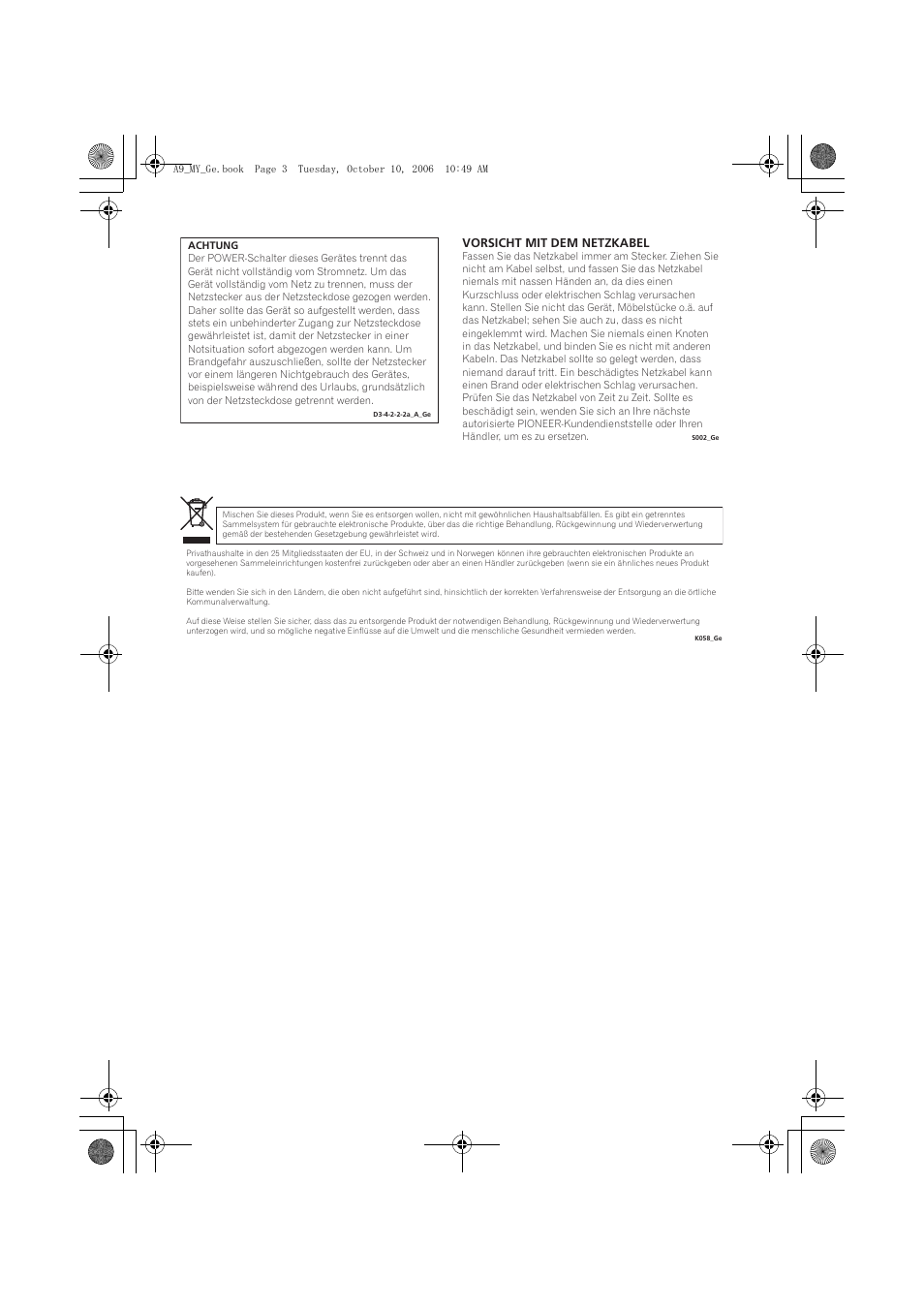 Pioneer A-A9-J User Manual | Page 39 / 109