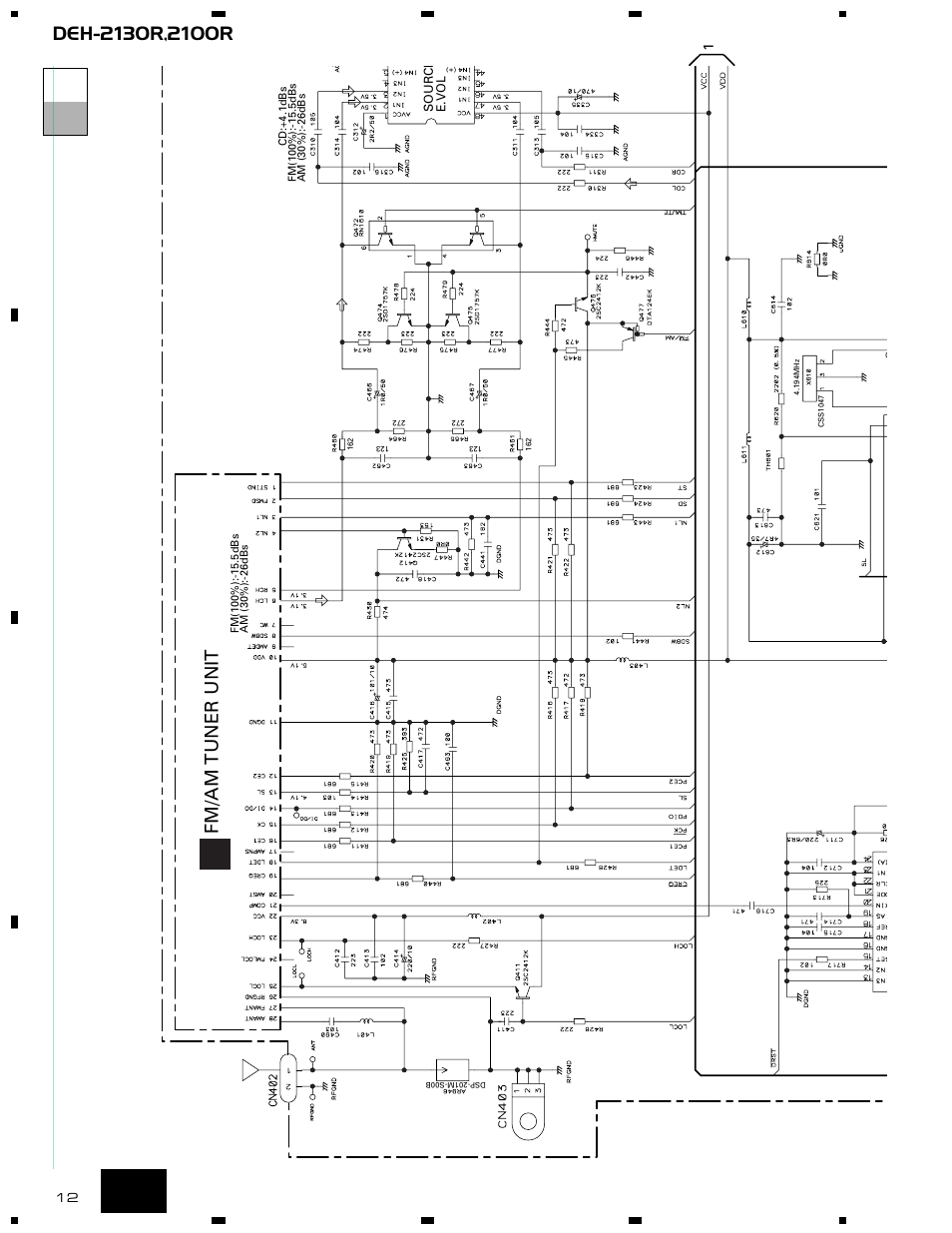 Fm/am tuner unit | Pioneer DEH-2130R  EN User Manual | Page 12 / 66