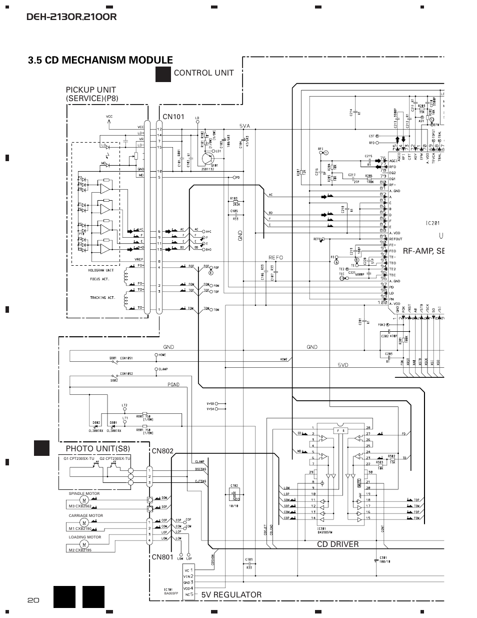 5 cd mechanism module | Pioneer DEH-2130R  EN User Manual | Page 20 / 66