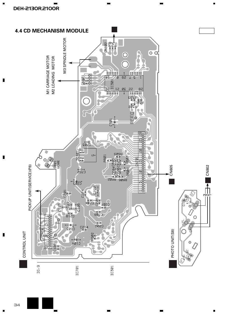 4 cd mechanism module | Pioneer DEH-2130R  EN User Manual | Page 34 / 66