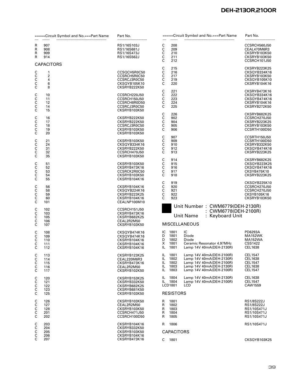 Pioneer DEH-2130R  EN User Manual | Page 39 / 66