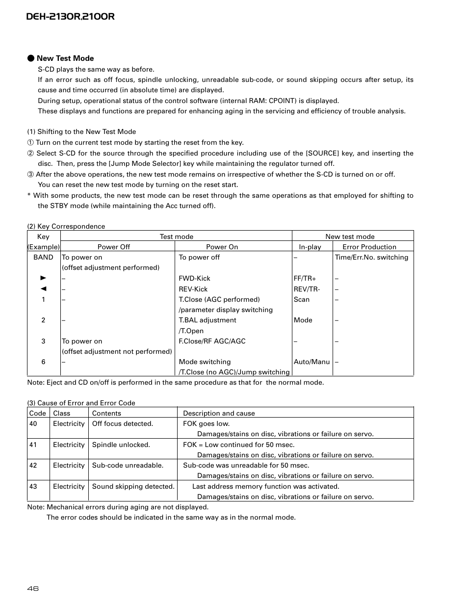 Pioneer DEH-2130R  EN User Manual | Page 46 / 66