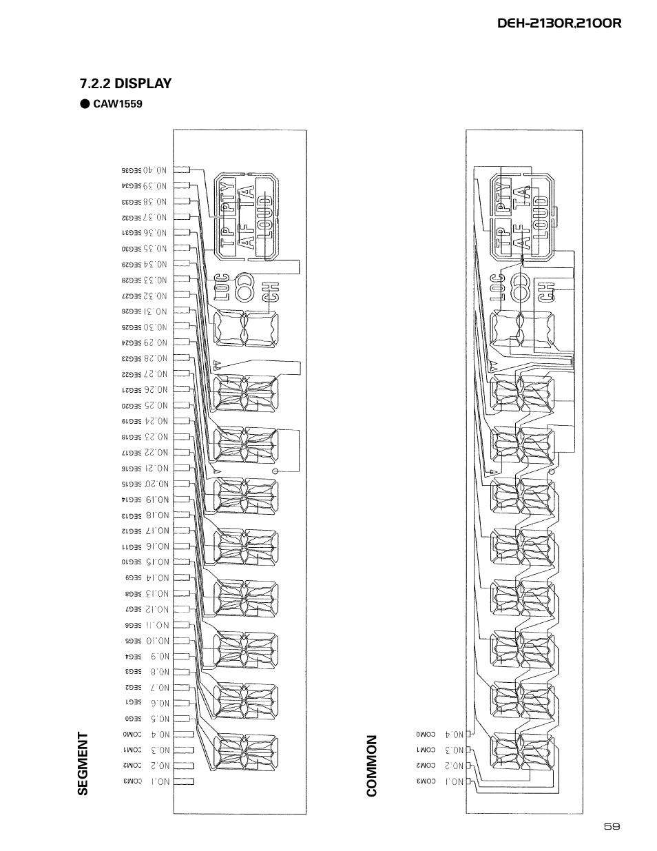 2 display | Pioneer DEH-2130R  EN User Manual | Page 59 / 66