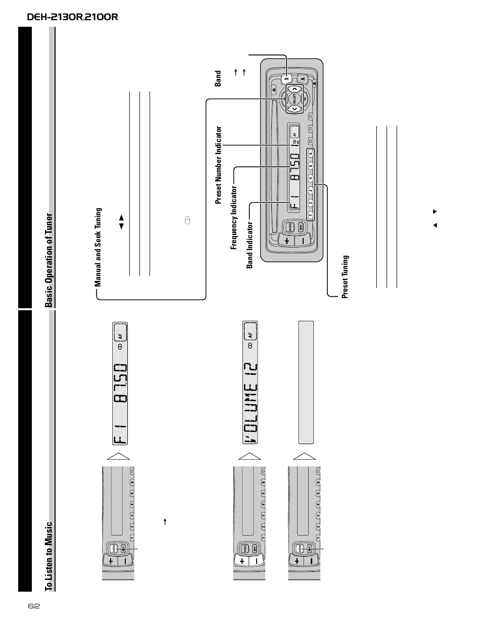Basic operation, Basic operation of t uner | Pioneer DEH-2130R  EN User Manual | Page 62 / 66