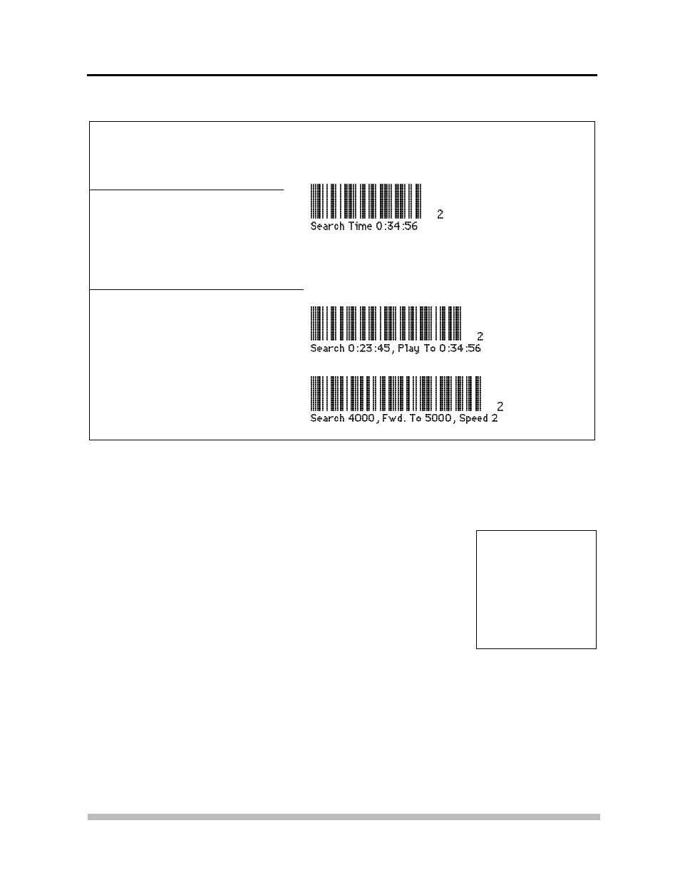 Laserbarcode 2, Commands & logo, Cont.) | Appendix d laserbarcode & lb2 commands & logos, Lb2 logo goes here | Pioneer LASERDISC/COMPACT DISC PLAYERS CLD-V2400 User Manual | Page 121 / 144