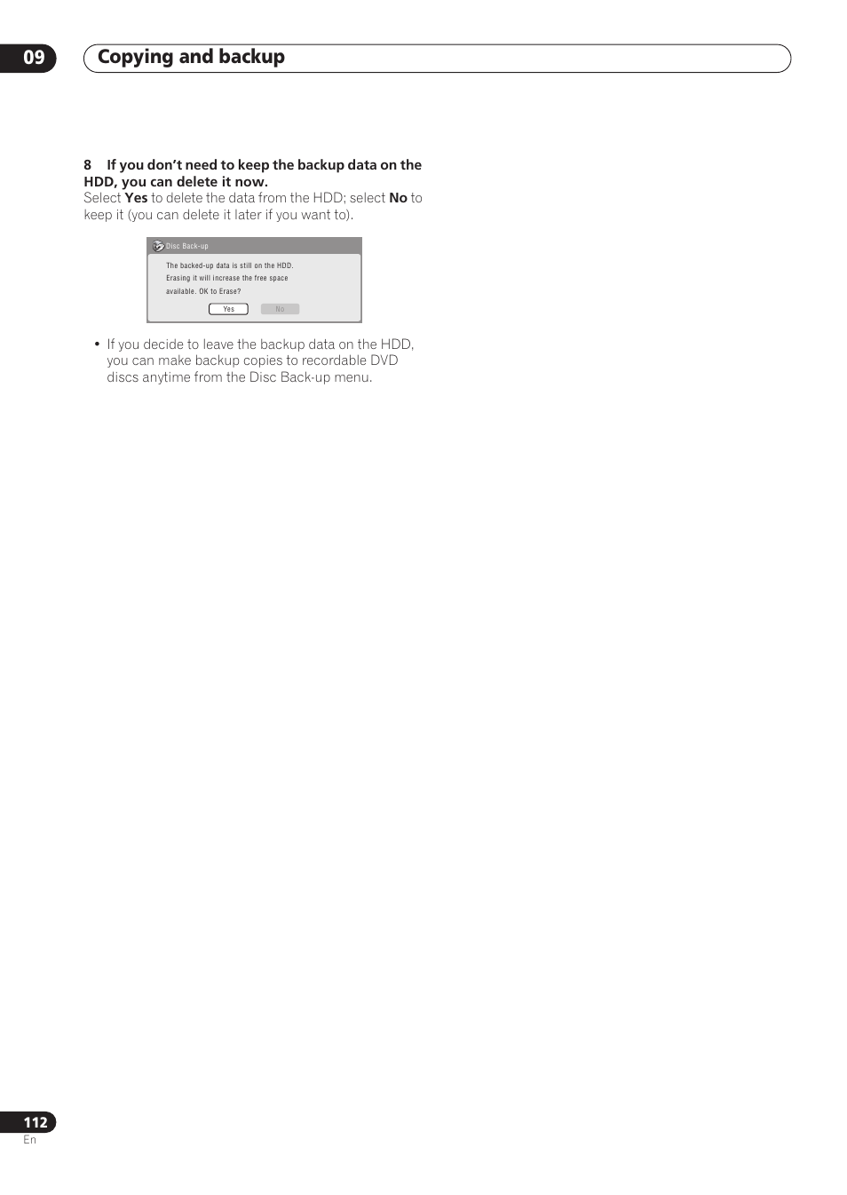 Copying and backup 09 | Pioneer RCS-606H User Manual | Page 112 / 152