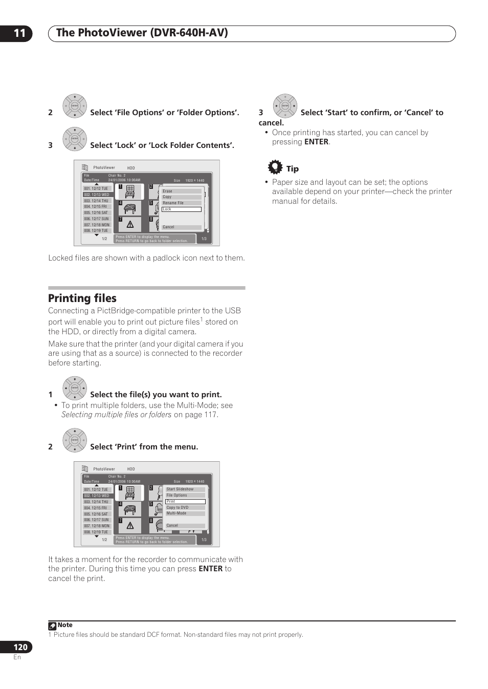 Printing files | Pioneer RCS-606H User Manual | Page 120 / 152