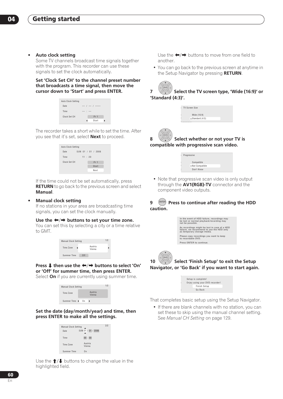 Getting started 04 | Pioneer RCS-606H User Manual | Page 60 / 152