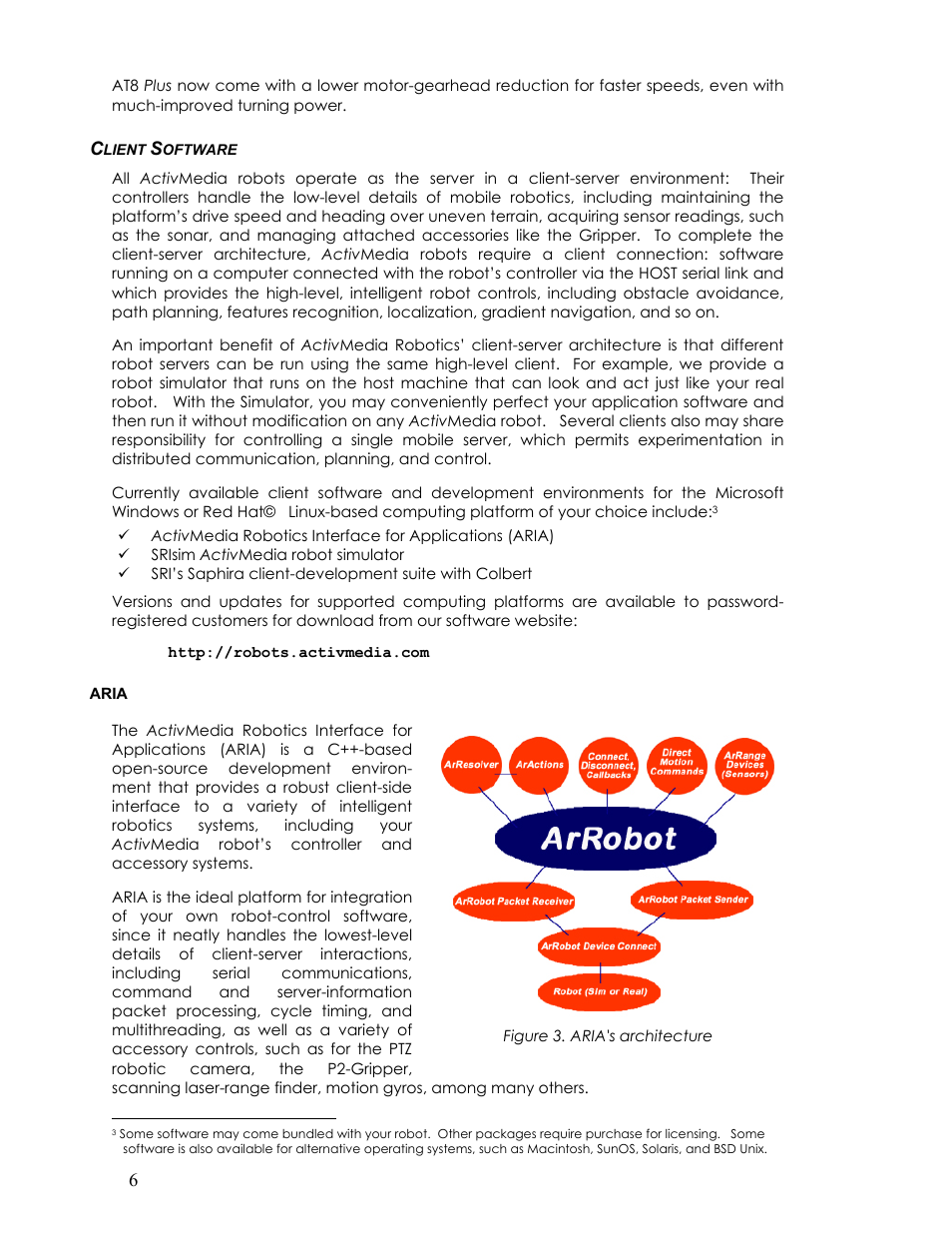 Client software, Aria, Lient | Oftware | Pioneer 2TM User Manual | Page 12 / 85