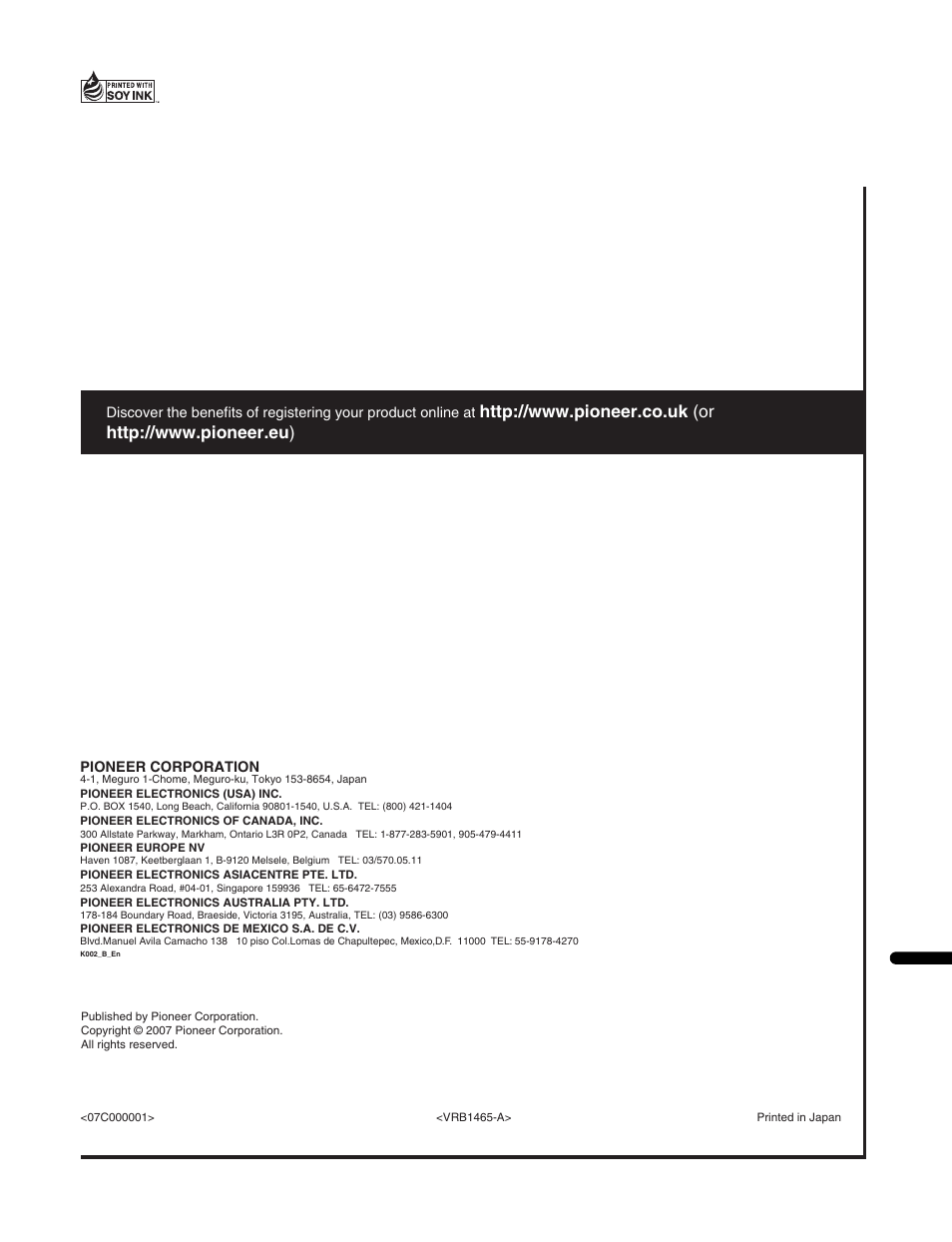 Pioneer BDP-LX 70 User Manual | Page 64 / 64