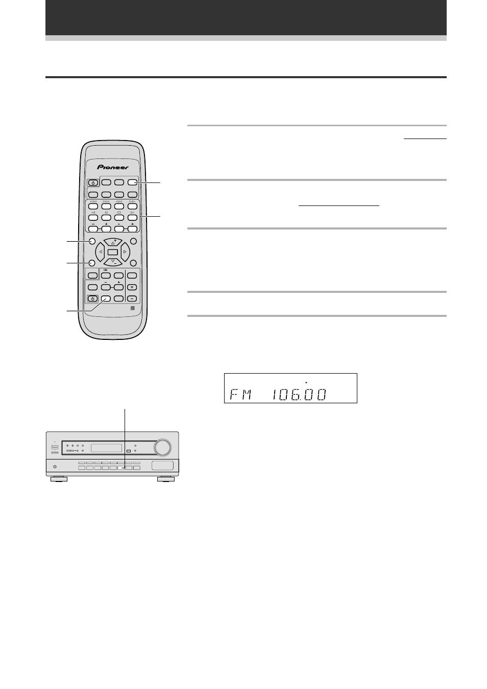 Tuning directly to a station, Using the tuner | Pioneer VSX-409RDS User Manual | Page 24 / 40