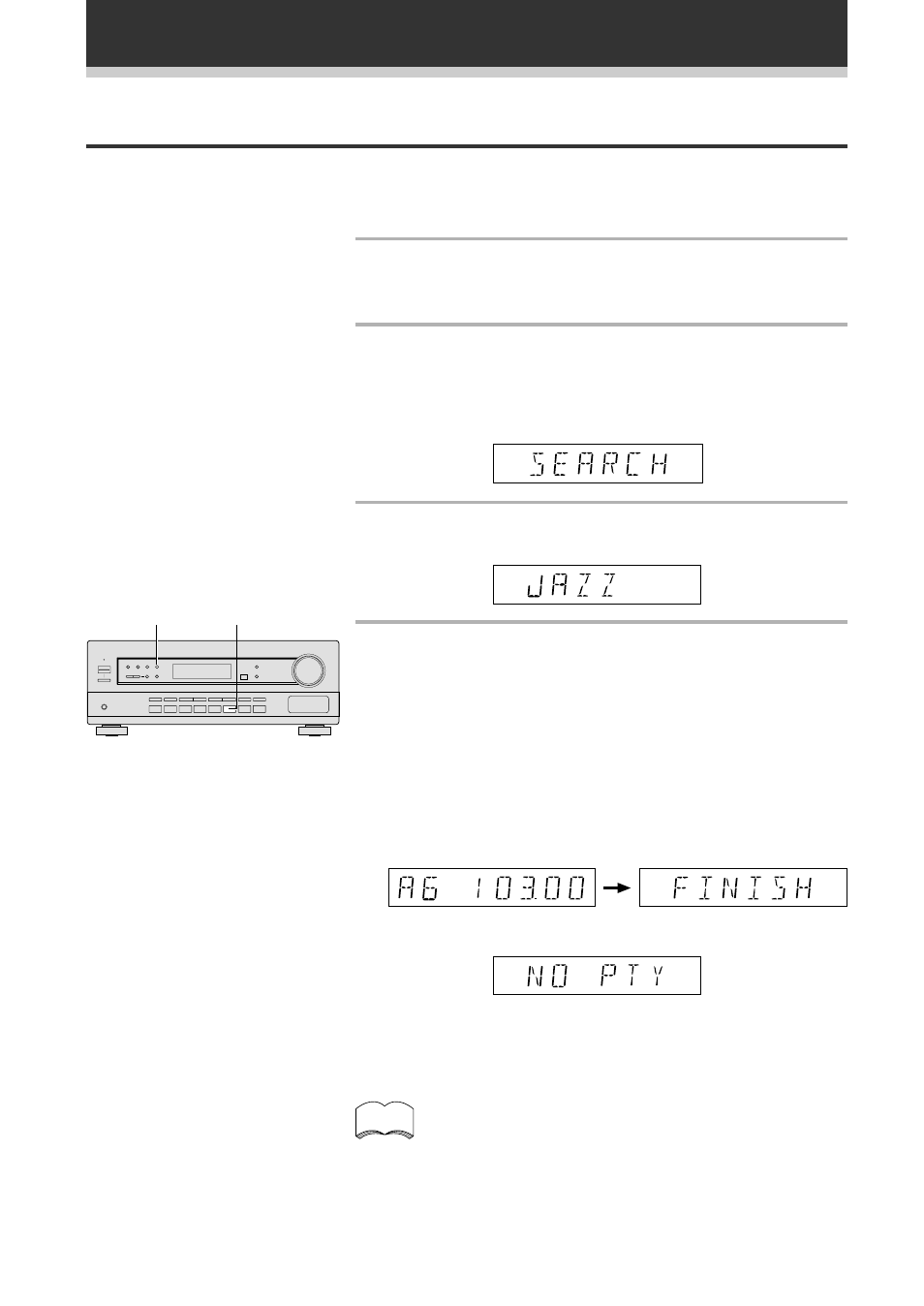 Searching for rds programmes, Searching for rds programmes (front panel only) | Pioneer VSX-409RDS User Manual | Page 30 / 40