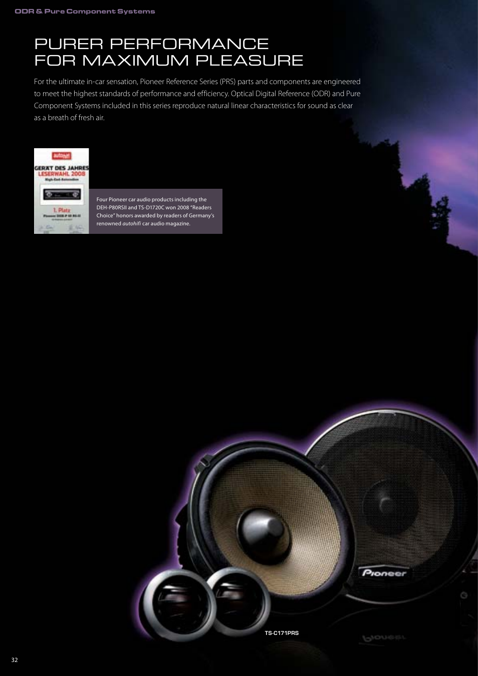Purer performance for maximum pleasure | Pioneer DEH-P7150UB User Manual | Page 32 / 64
