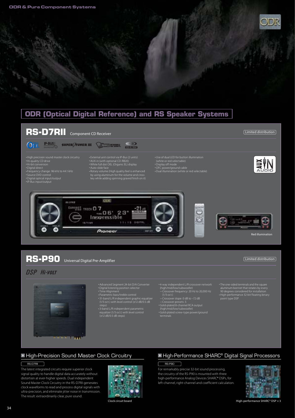 Rs-d7rii, Rs-p90, Digital signal processors | Pioneer DEH-P7150UB User Manual | Page 34 / 64