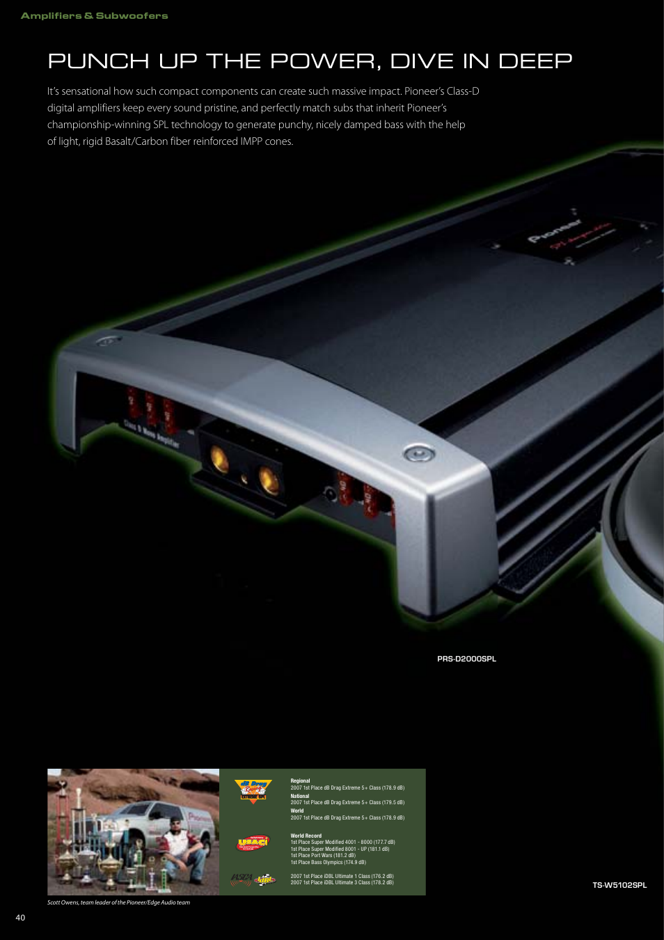 Punch up the power, dive in deep | Pioneer DEH-P7150UB User Manual | Page 40 / 64