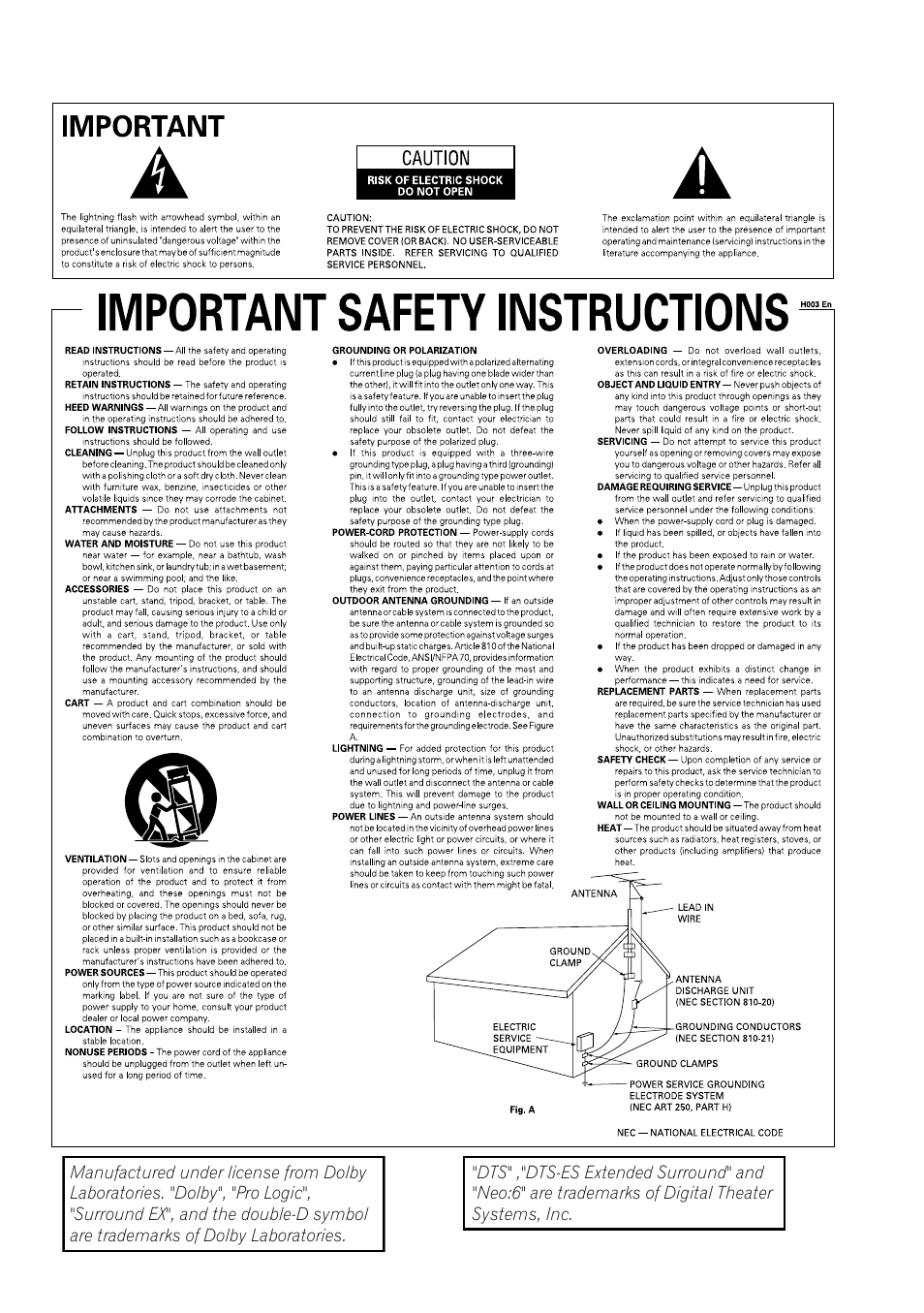 Pioneer VSX-D712 User Manual | Page 3 / 72