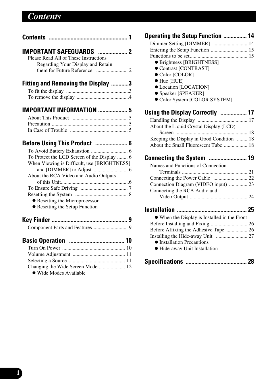 Pioneer AVD-W6200 User Manual | Page 2 / 30