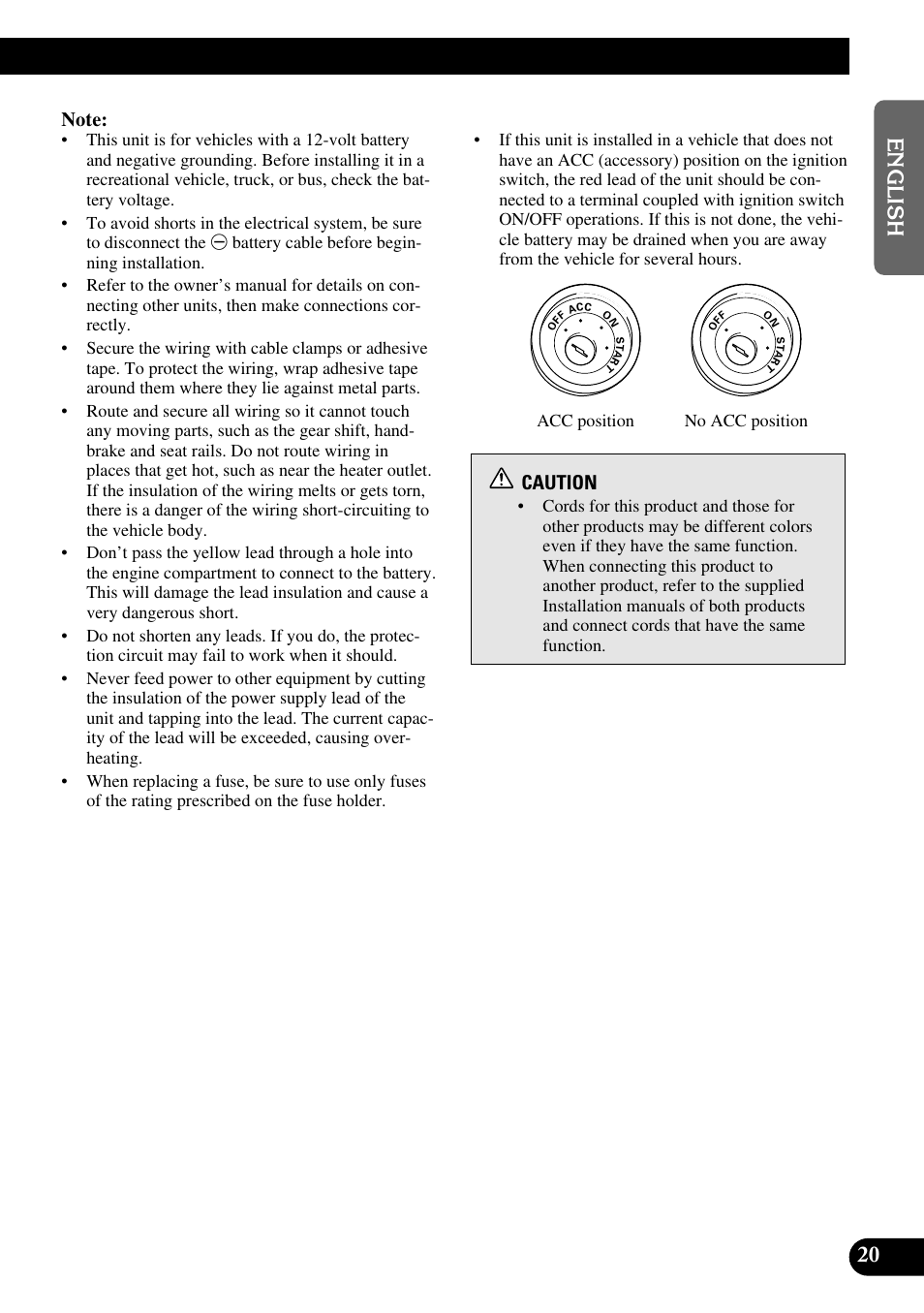 Caution | Pioneer AVD-W6200 User Manual | Page 21 / 30