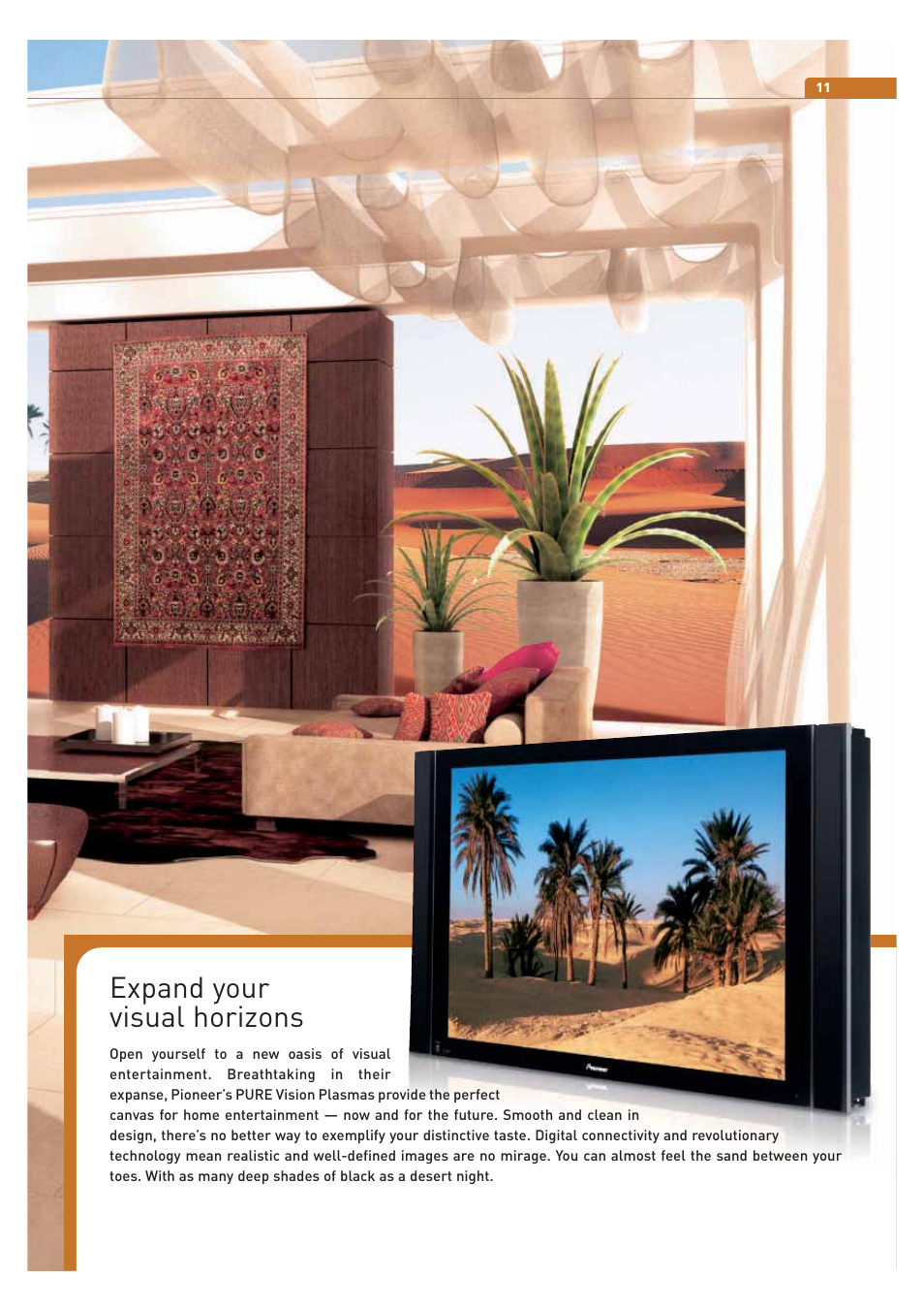 Expand your visual horizons | Pioneer ULTIMATE DIGITAL AUDIO/VIDEO ENTERTAINMENT User Manual | Page 11 / 47
