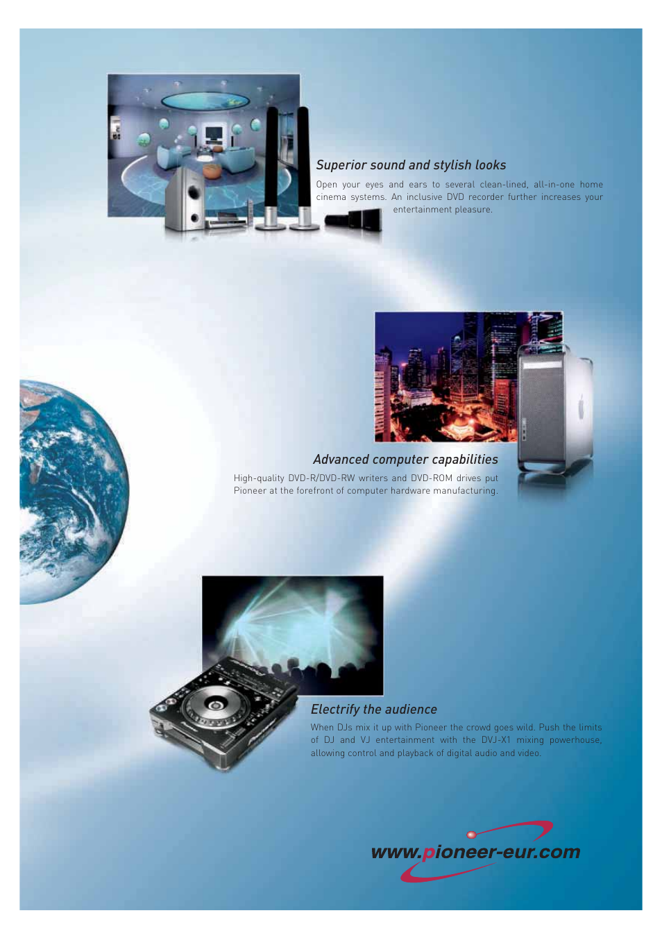 Pioneer ULTIMATE DIGITAL AUDIO/VIDEO ENTERTAINMENT User Manual | Page 3 / 47