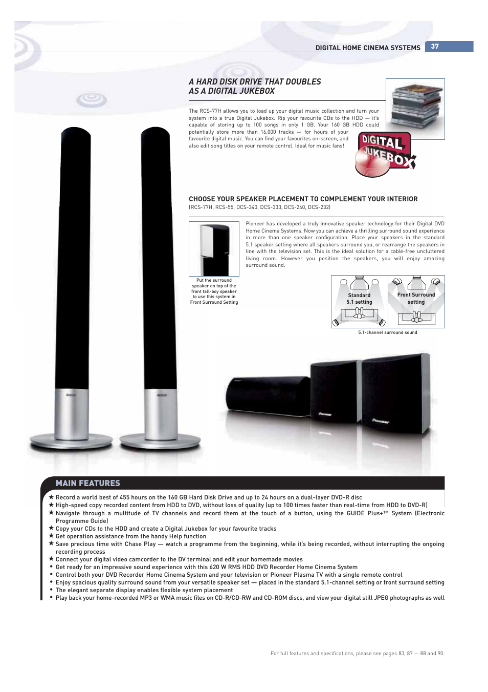 Pioneer ULTIMATE DIGITAL AUDIO/VIDEO ENTERTAINMENT User Manual | Page 37 / 47