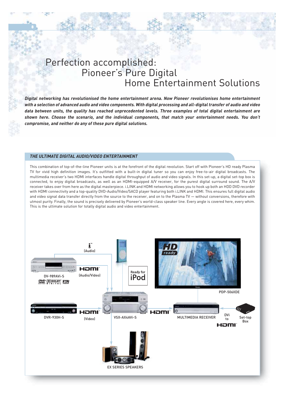 Pioneer ULTIMATE DIGITAL AUDIO/VIDEO ENTERTAINMENT User Manual | Page 8 / 47