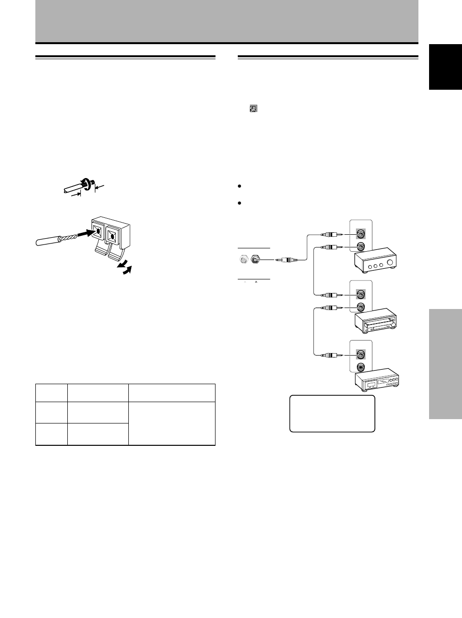 Audio connections, Control cord connection, How to route cables | Installation and connections, Connecting the speakers | Pioneer PDP-502MXE User Manual | Page 15 / 33