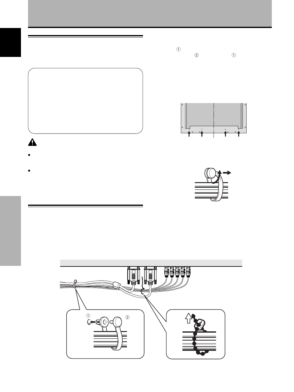 Power cord connection, How to route cables | Pioneer PDP-502MXE User Manual | Page 16 / 33