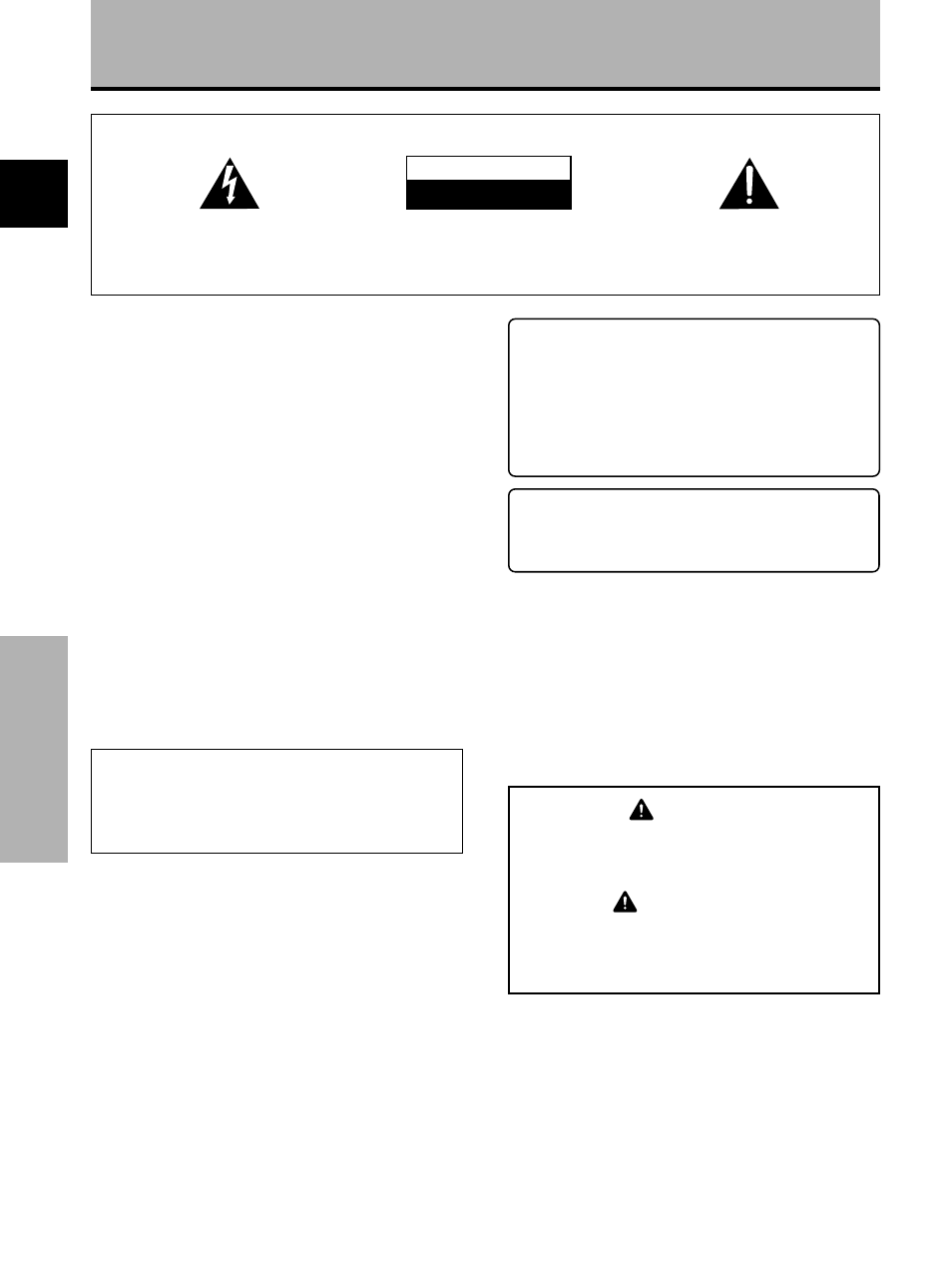Precautions de securite, Important, Danger | Attention, Avertissement, Remarques sur l’installation, Remarque pour le revendeur | Pioneer PDP-502MXE User Manual | Page 32 / 33