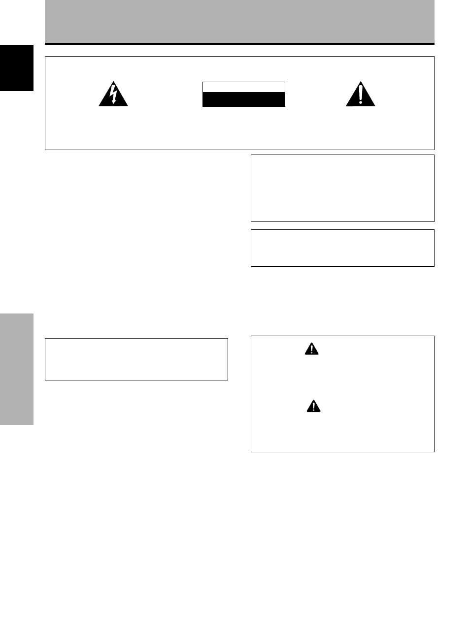 Safety precautions, Important, Caution | Warning | Pioneer PDP-502MXE User Manual | Page 4 / 33