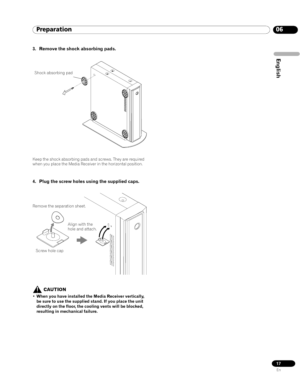 06 preparation | Pioneer PRO-1120HD User Manual | Page 17 / 81