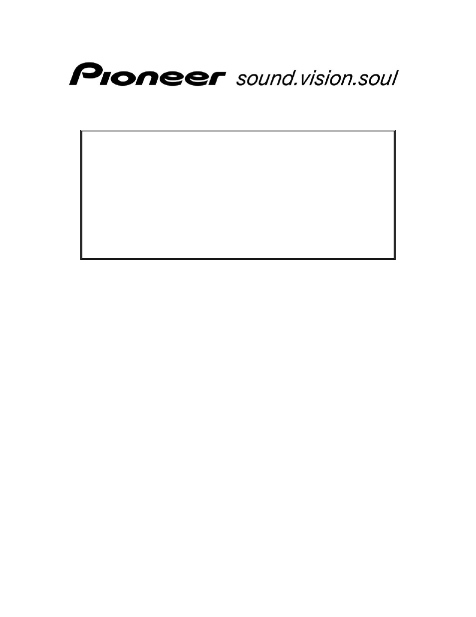 Pioneer Plasma Display Panel PDP-425CMX User Manual | 24 pages