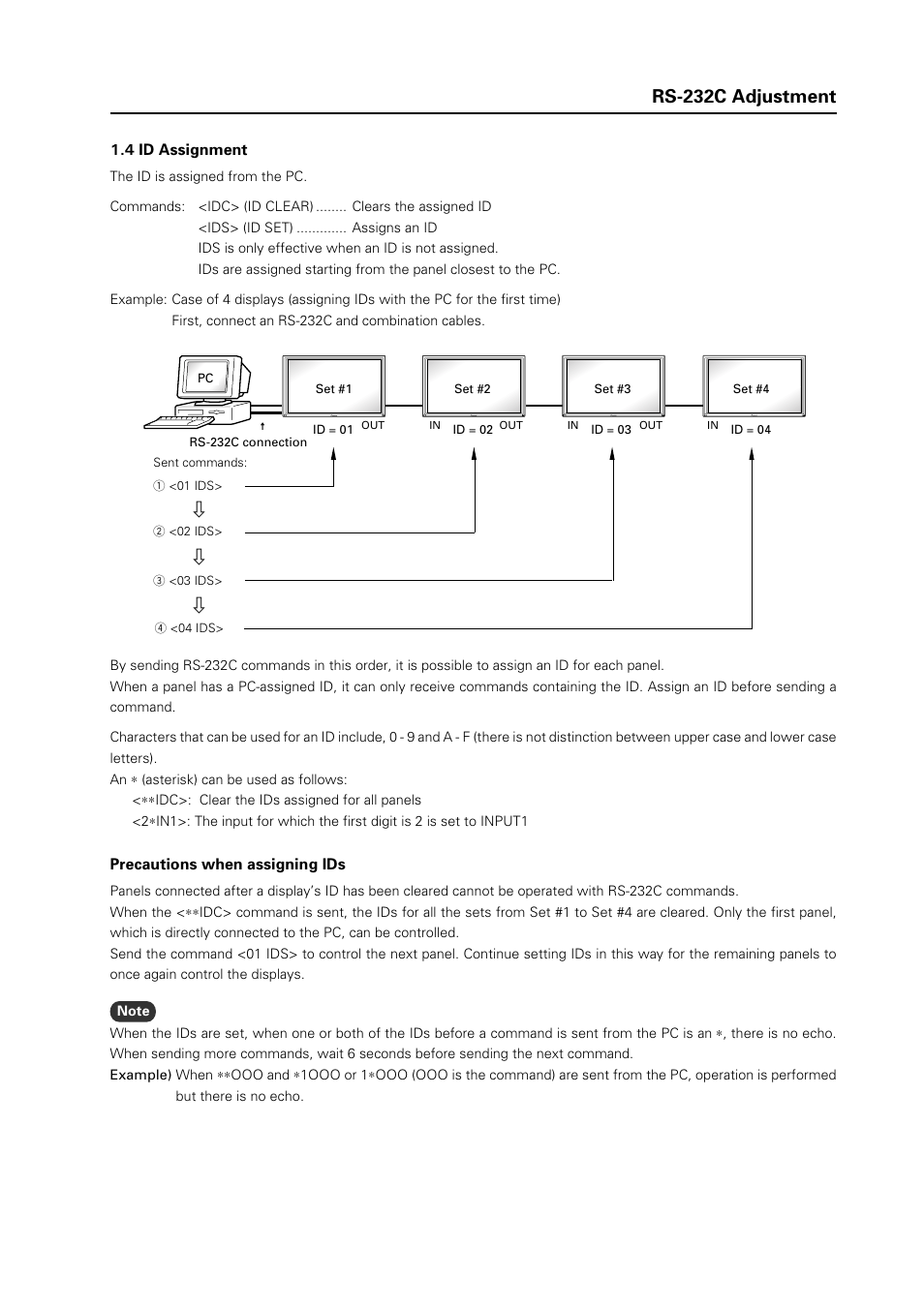 5rs-232c adjustment | Pioneer Plasma Display Panel PDP-425CMX User Manual | Page 5 / 24