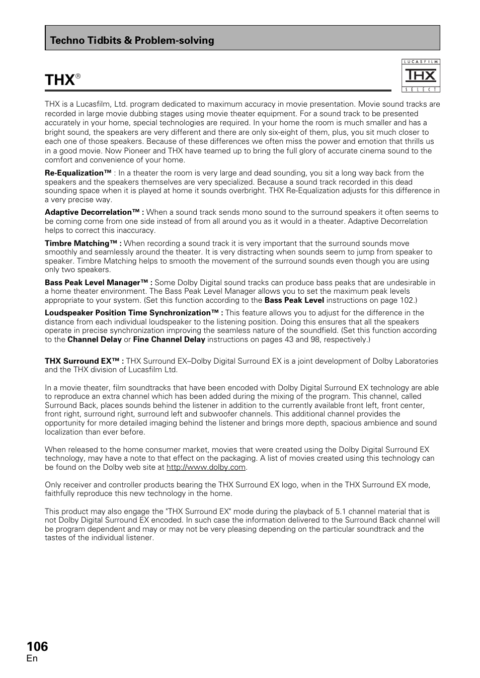 Pioneer VSX-D2011-G User Manual | Page 106 / 120